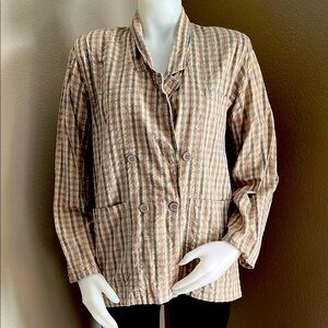 Just Class Plaid Blazer